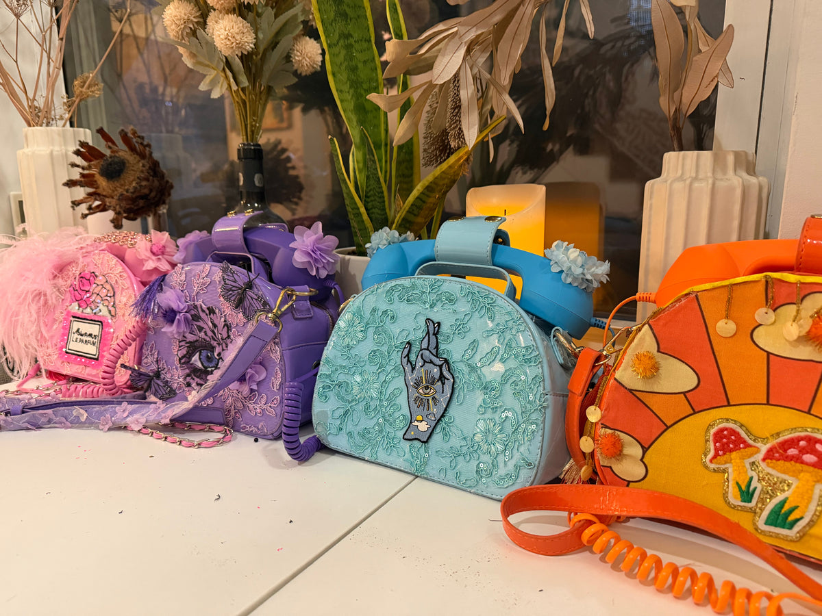 Rotary Phone Messenger Bags