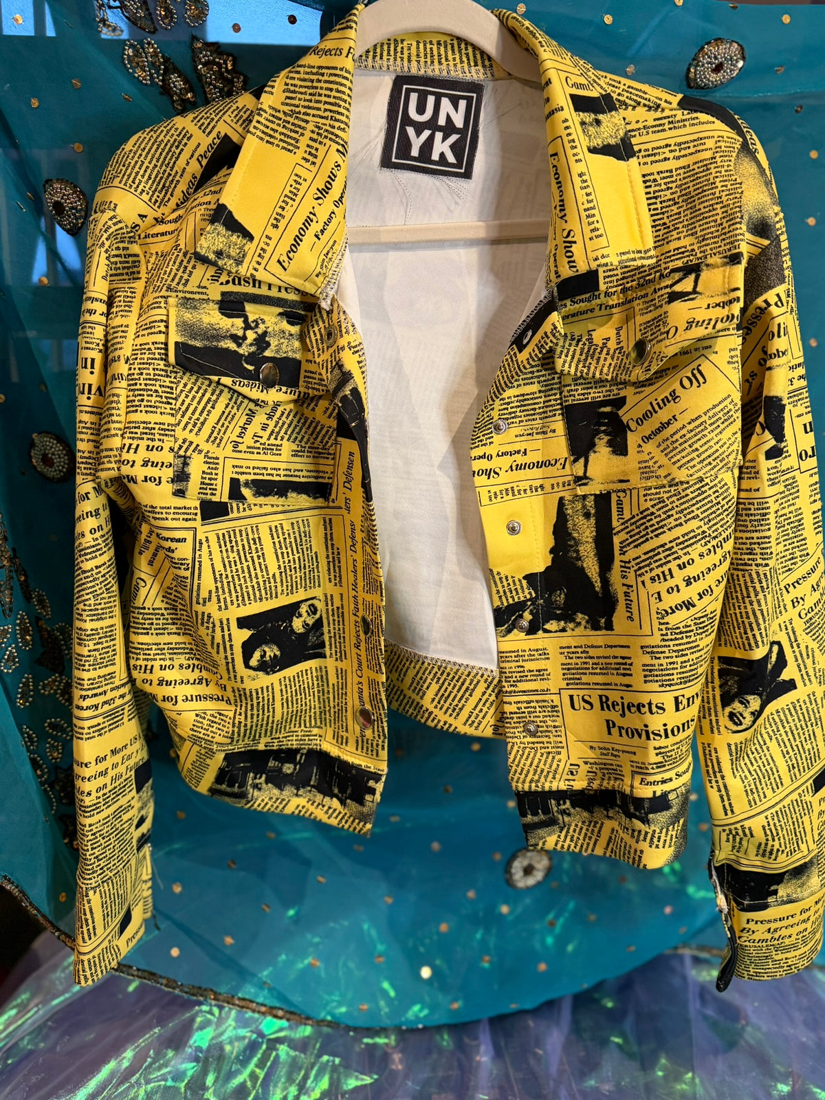 Yellow Newspaper Jacket