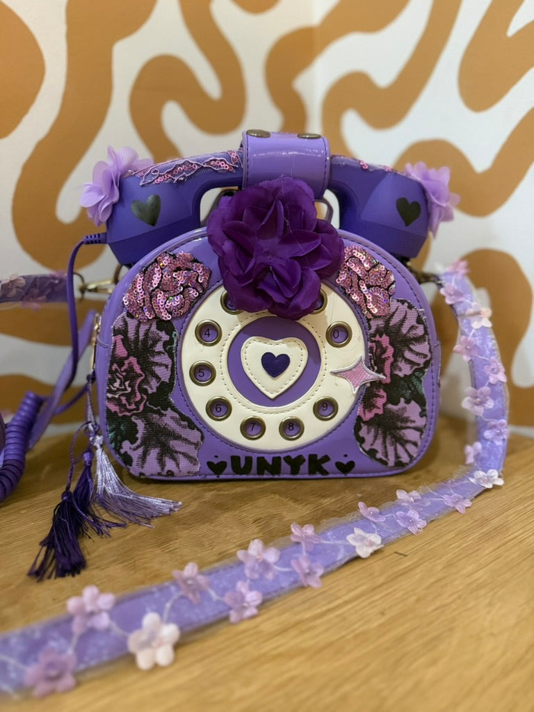 Purple Passion Rotary Phone Messenger Bag
