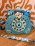 Blue Belle Rotary Phone Bag