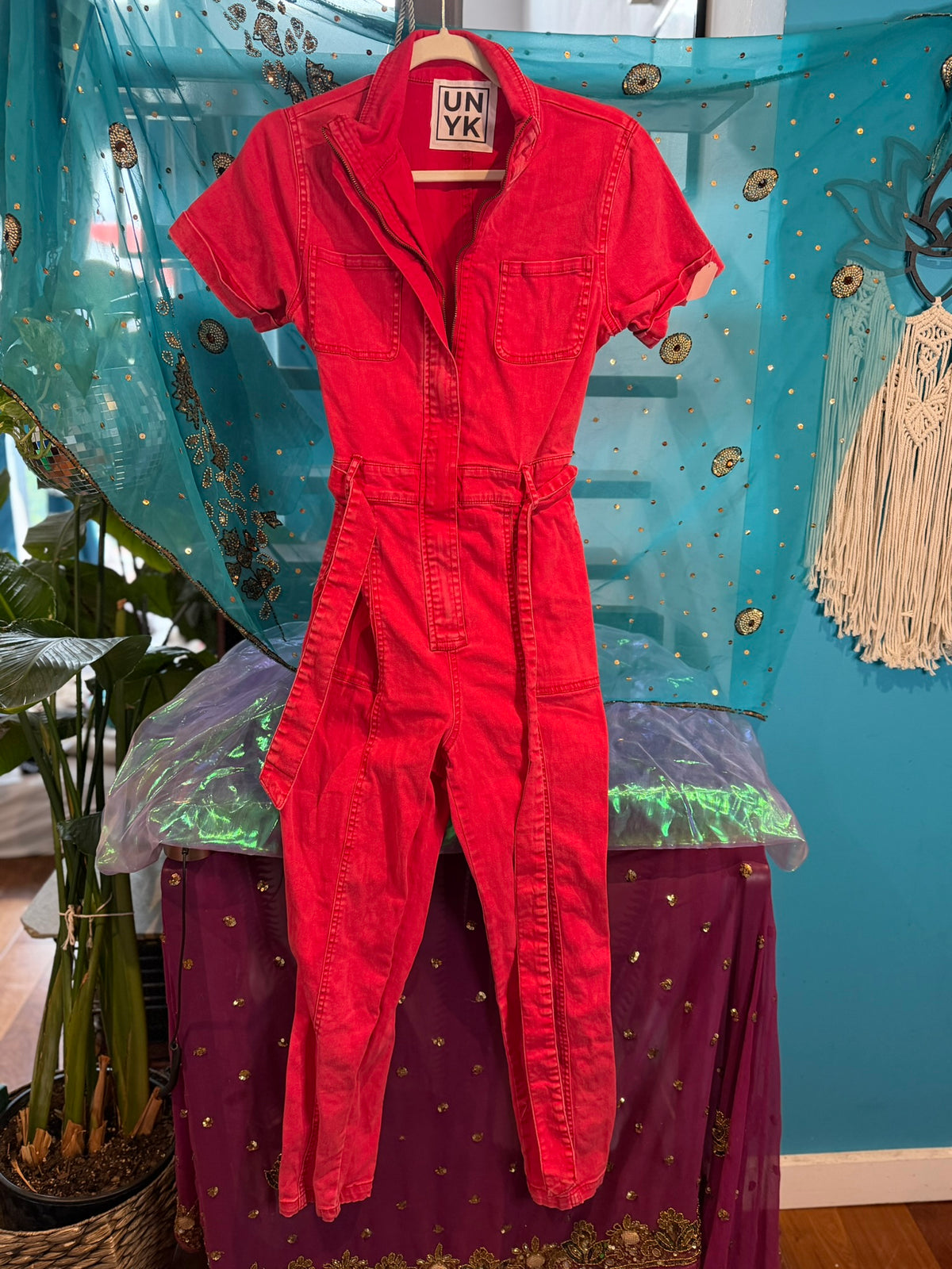 Custom Red Jumpsuit