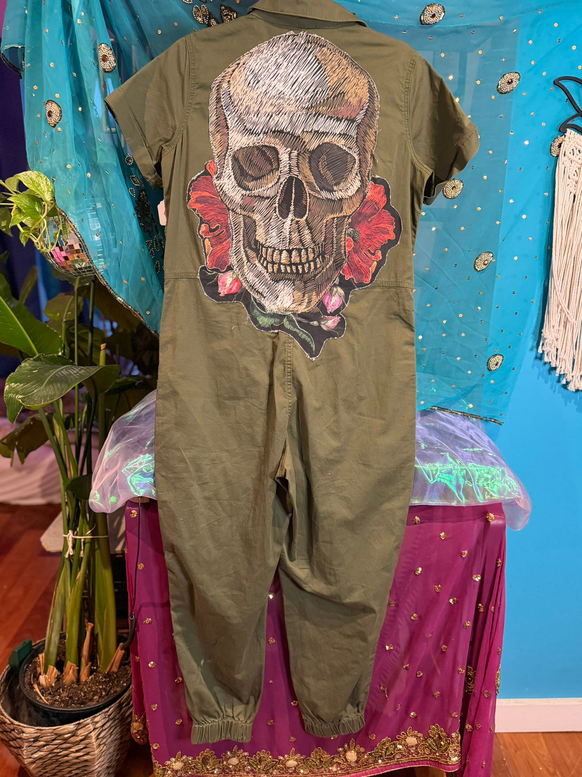 Green Skull Jumpsuit