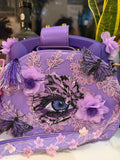 Purple Rotary Phone Messenger Bag